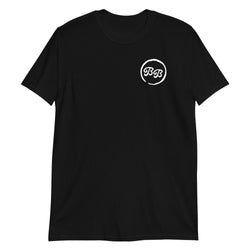 'Not Flirting' on Back Unisex Black T-Shirt