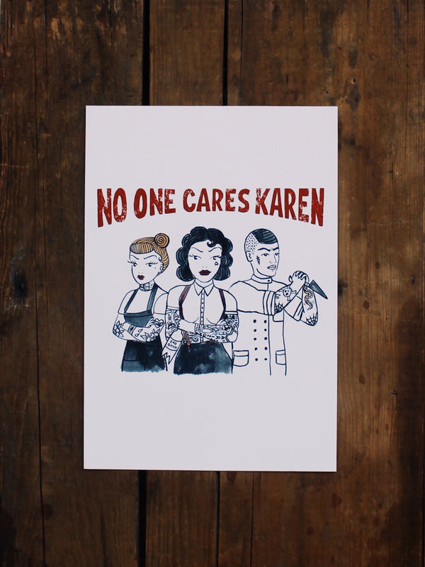 'Karen' Print - White