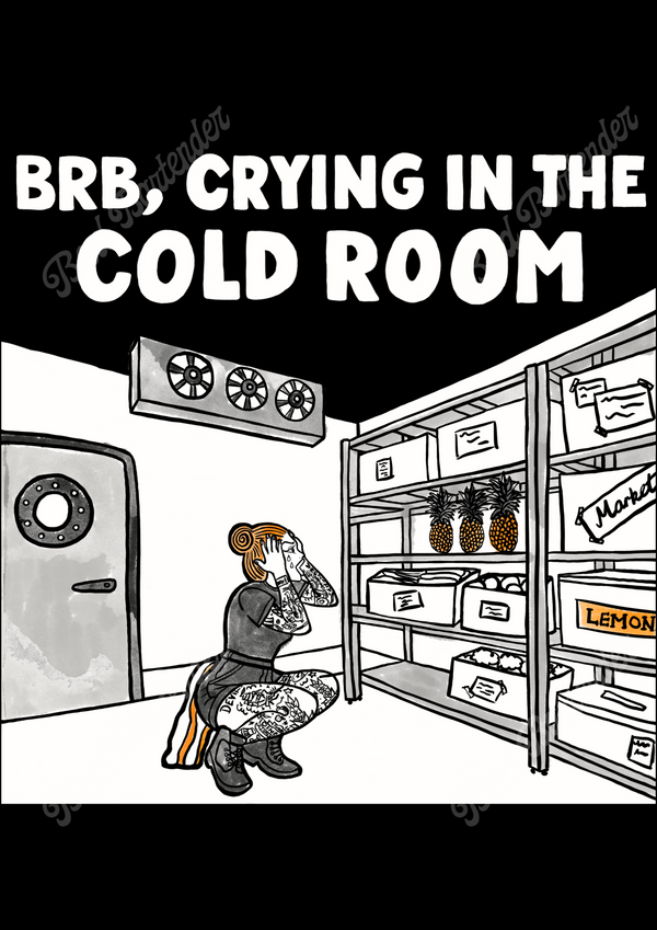 'Cold Room' Print - Black