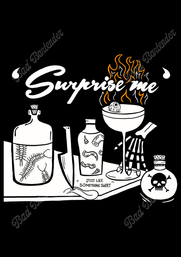 'Surprise Me' Print - Black