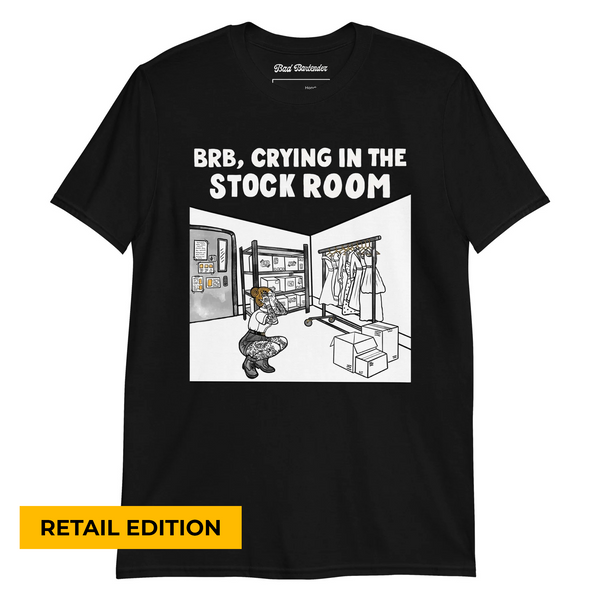 'Retail Stockroom' Unisex Black T-Shirt
