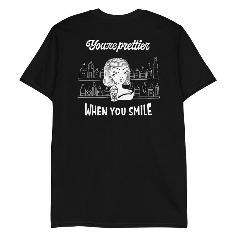 'Smile' Unisex Black T-Shirt