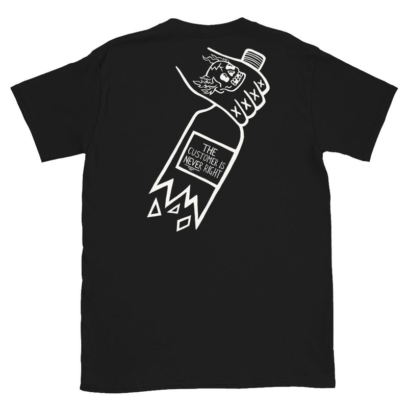 'Bad Bartender' Unisex Black T-Shirt